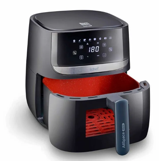 Fritadeira Elétrica Airfryer Vision Max Ichef Polishop 5,7L